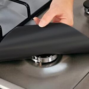 4pcs Random Color Gas Stove Protector, Cooker Cover Liner, Clean Mat, Stovetop Burner Protect Pad Set, Non-stick Oil-proof Kitchen Accessory