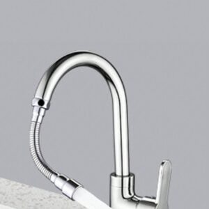 1pc Stainless Steel Faucet Extender, Simple Splash-proof Faucet Extension For Bathroom
